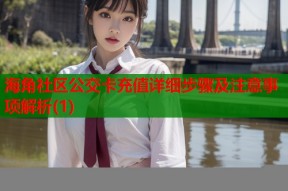 海角社区公交卡充值详细步骤及注意事项解析(1)