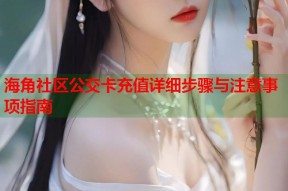 海角社区公交卡充值详细步骤与注意事项指南