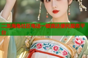 二龙海角社区电话一键直达便民服务平台