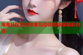 海角社区会员专享互动体验畅享精彩内容