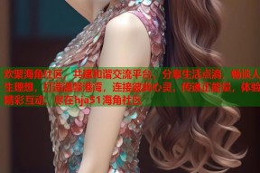 欢聚海角社区，共建和谐交流平台，分享生活点滴，畅谈人生理想，打造温馨港湾，连接彼此心灵，传递正能量，体验精彩互动，尽在hja51海角社区