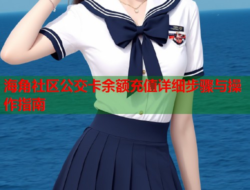 海角社区公交卡余额充值详细步骤与操作指南  第1张