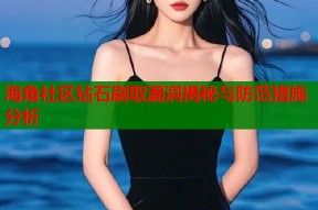 海角社区钻石刷取漏洞揭秘与防范措施分析