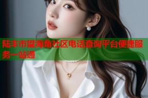 陆丰市望海角社区电话查询平台便捷服务一站通