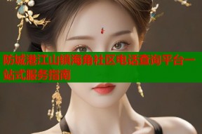 防城港江山镇海角社区电话查询平台一站式服务指南