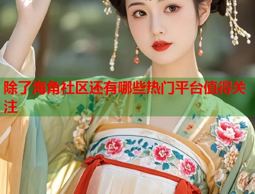 除了海角社区还有哪些热门平台值得关注  第1张